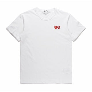 Camiseta Play Comme Des Garcons Play “Double Heart”
