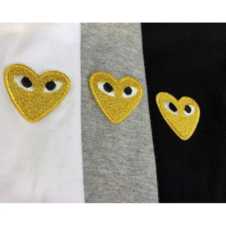 Camiseta Play CDG "Gold Heart"