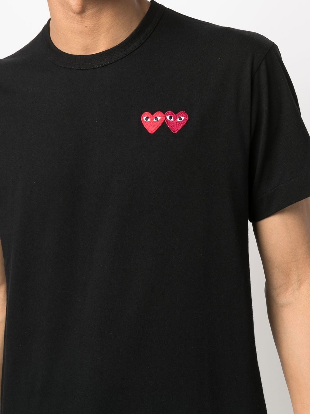 Camiseta Play Comme Des Garcons Play “Double Heart”