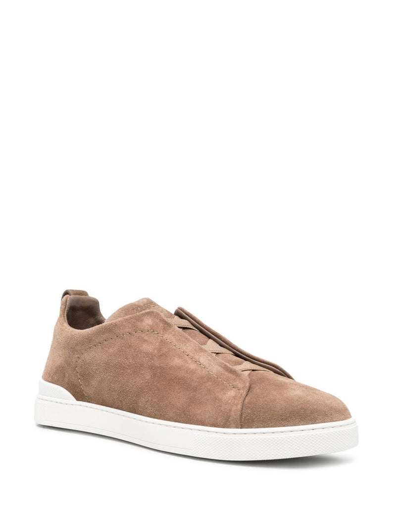 Tênis Zegna Triple Stitch - "Khaki" - Martin