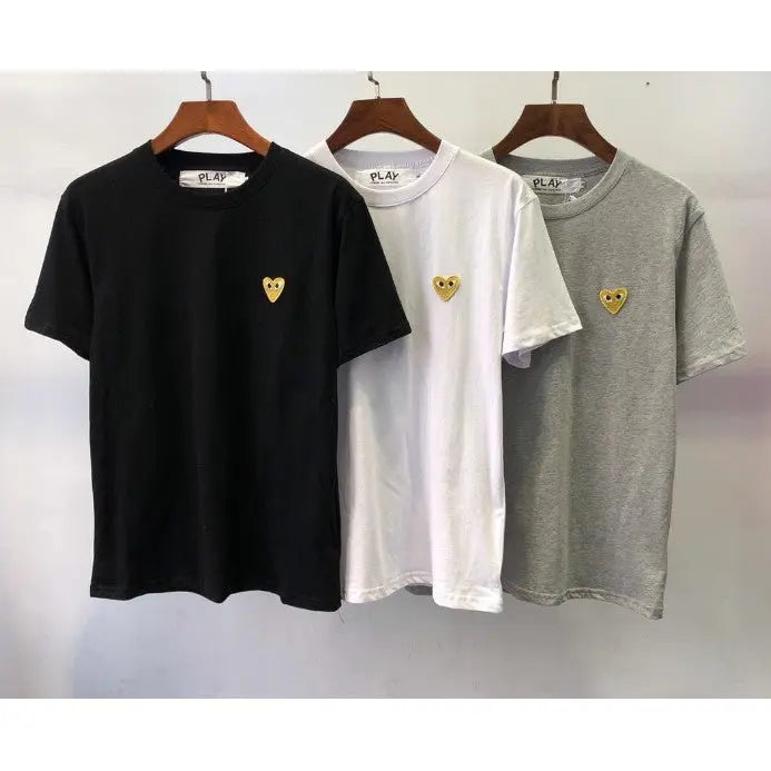 Camiseta Play CDG "Gold Heart"