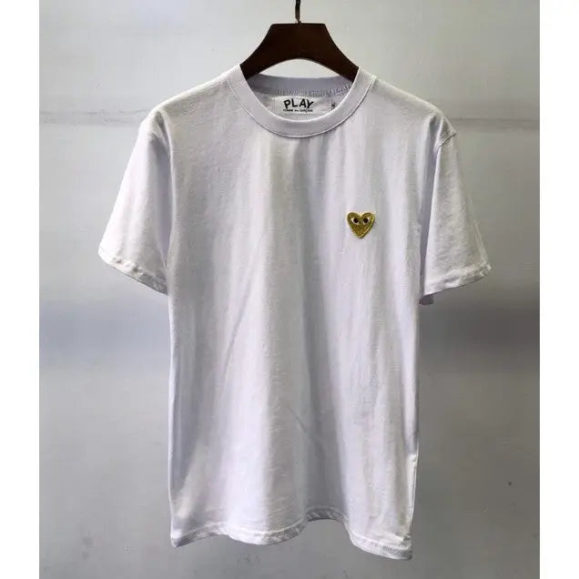 Camiseta Play CDG "Gold Heart"