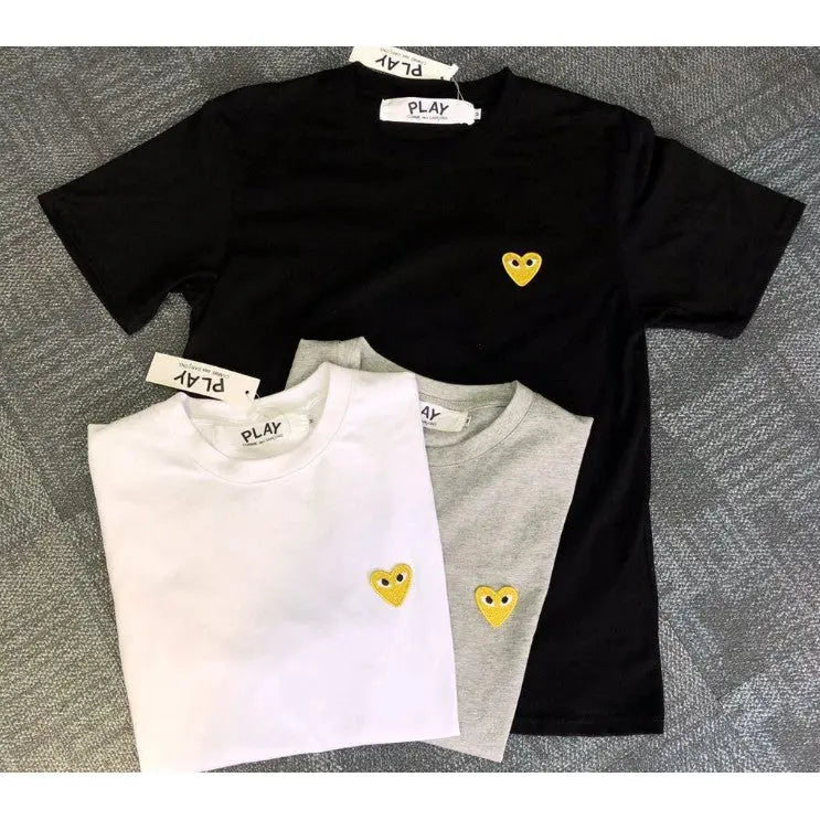 Camiseta Play CDG "Gold Heart"