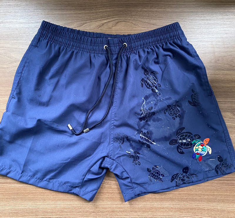 Shorts Masculino de Praia Vilebrequin Effeito "Acqua"