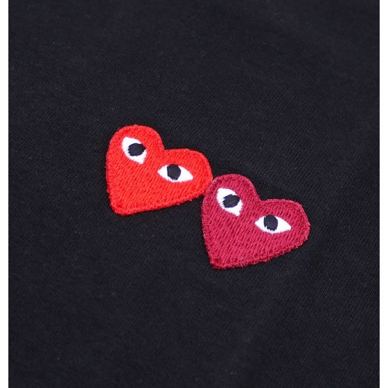 Camiseta Play Comme Des Garcons Play “Double Heart”